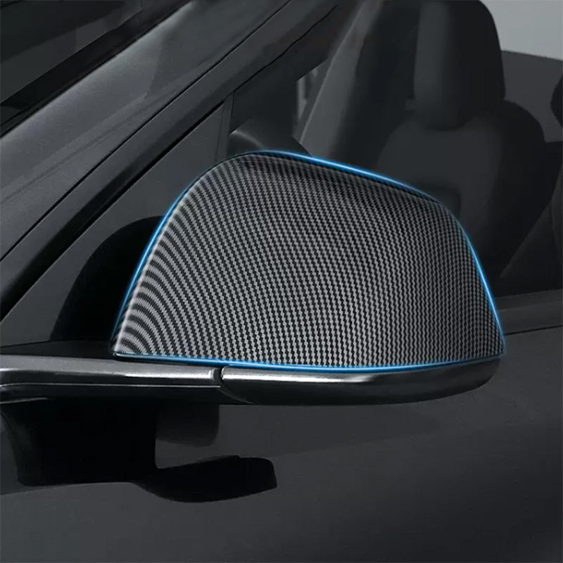 TAPTES Carbon Fiber Side Mirror Decorate Covers for Model Y 2020-2023 2024