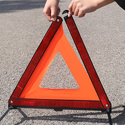 TAPTES® Car Reflective Triangle Warning Sign Folding Triangle Warning Sign for Tesla Model S/3/X/Y/Cybertruck