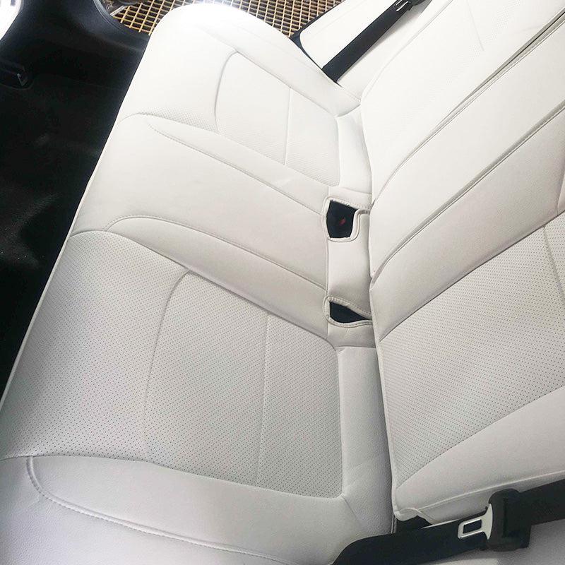 TAPTES White Rear Seat Covers for Tesla Model 3 Rear Seats 2023 2022 2021 2020 2019 2018 2017
