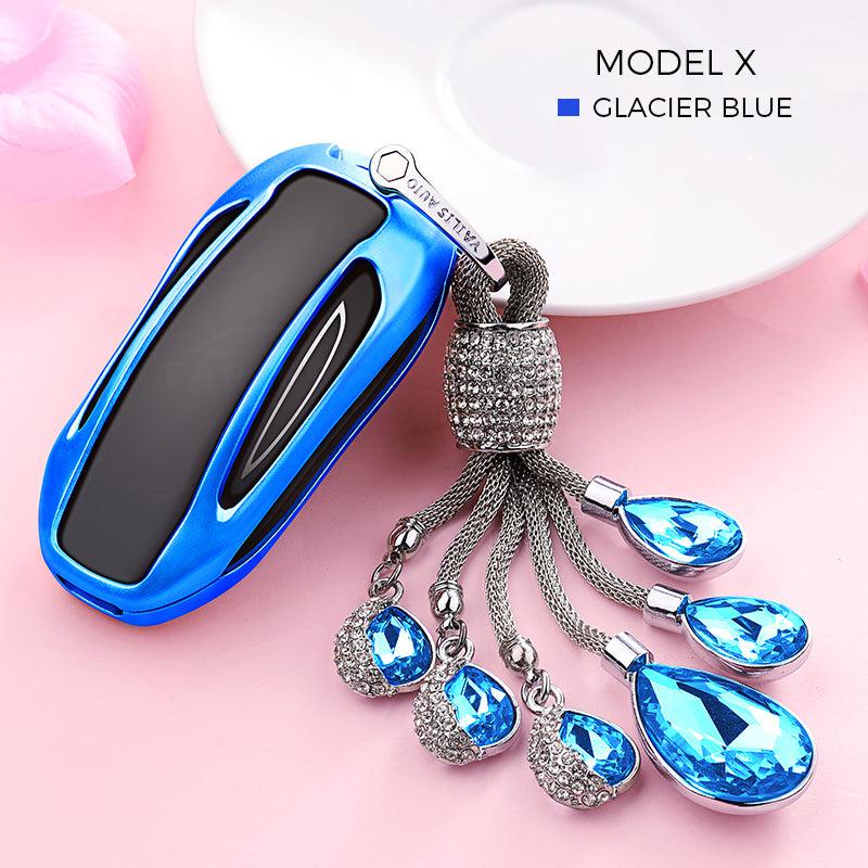 Crystal Chain Key Fob Cover for Tesla Model X - TAPTES